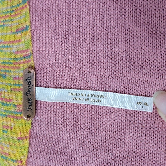 🎁 Free People pink retro 70s hippie bell sleeve sweater - Picture 4 of 5